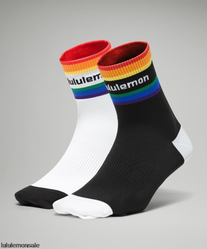 Lululemon Damen DELULU441 | Tale To Tell Quarter Sock 2 Pack Rainbow